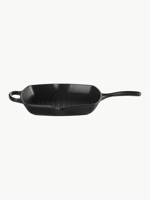 Quadratische Grillpfanne Signature Collection aus Gusseisen mit Rillenstruktur