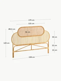 Rattan-Kopfteil Lalita