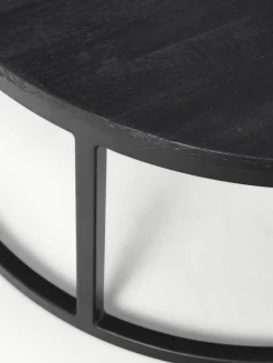 Runde Couchtische Andrew aus Mangoholz, 2er-Set