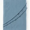 Runde Leinen-Tischdecke Kennedy mit Umkettelung