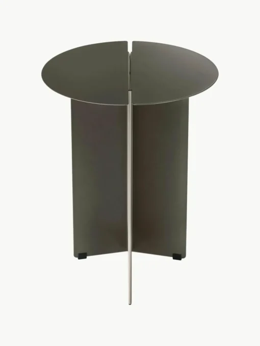 Runder Beistelltisch Oru mit Antik-Finish