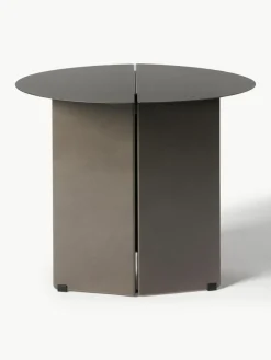 Runder Beistelltisch Oru mit Antik-Finish