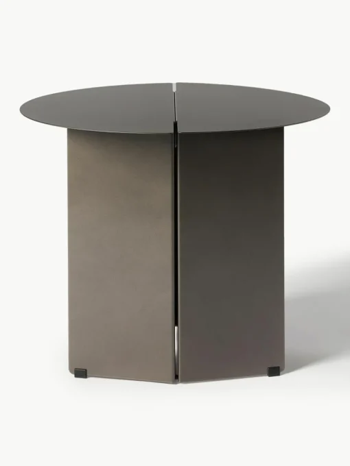 Runder Beistelltisch Oru mit Antik-Finish