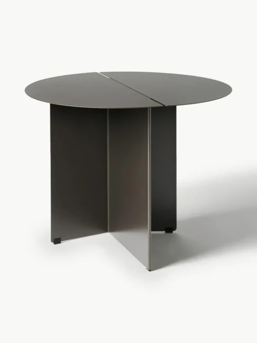Runder Beistelltisch Oru mit Antik-Finish