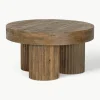 Runder Couchtisch Dacca aus Mangoholz