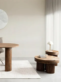 Runder Couchtisch Dacca aus Mangoholz
