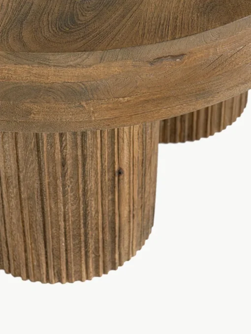 Runder Couchtisch Dacca aus Mangoholz