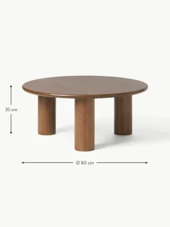 Runder Couchtisch Didi aus Eichenholz