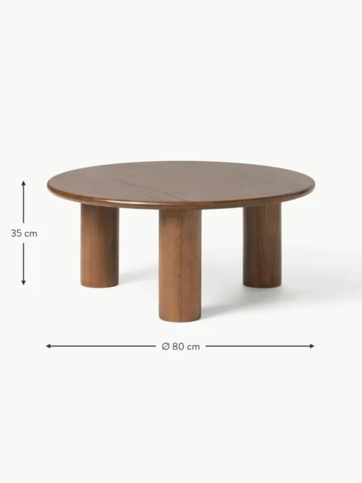 Runder Couchtisch Didi aus Eichenholz