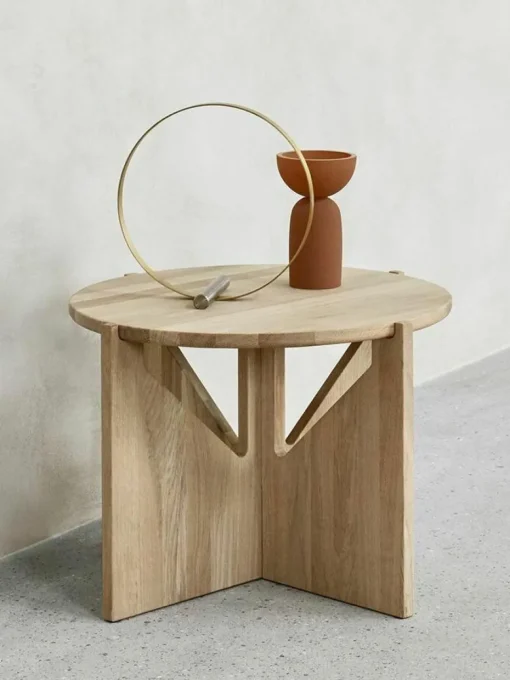 Runder Couchtisch Future aus Eichenholz