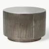 Runder Couchtisch Rota mit Antik-Finish