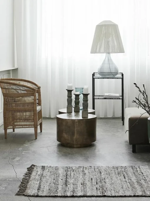 Runder Couchtisch Rota mit Antik-Finish