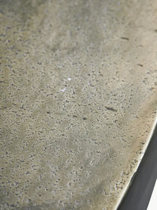 Runder Couchtisch Rota mit Antik-Finish