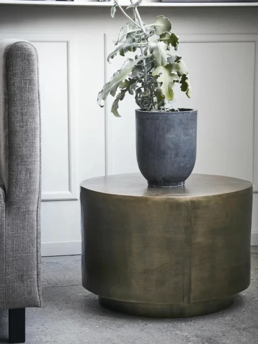 Runder Couchtisch Rota mit Antik-Finish
