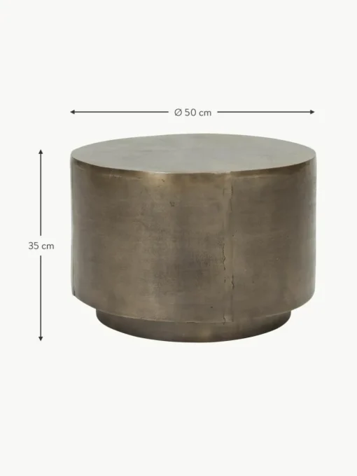 Runder Couchtisch Rota mit Antik-Finish