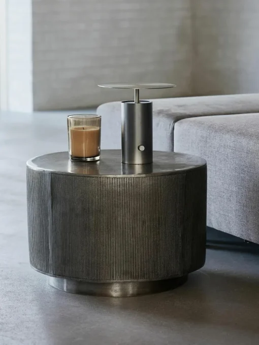 Runder Couchtisch Rota mit Antik-Finish