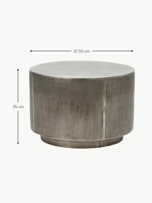 Runder Couchtisch Rota mit Antik-Finish