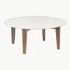 Runder Couchtisch Sylvester mit Marmorplatte