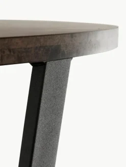Runder Esstisch Amble mit Tischplatte in Marmor-Optik, Ø 110 cm
