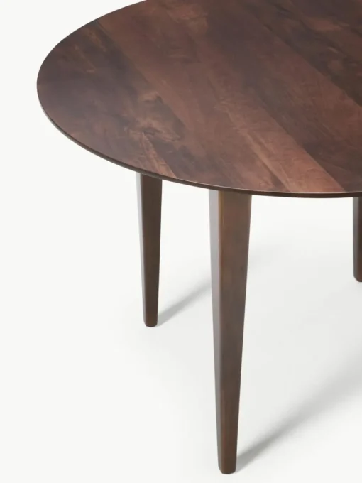Runder Esstisch Archie aus Mangoholz, Ø 110 cm
