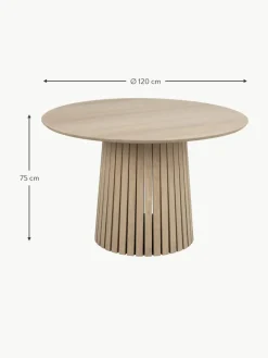 Runder Esstisch Christo aus Holz, Ø 120 cm