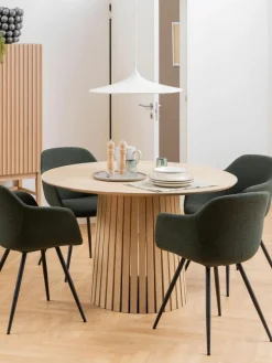 Runder Esstisch Christo aus Holz, Ø 120 cm