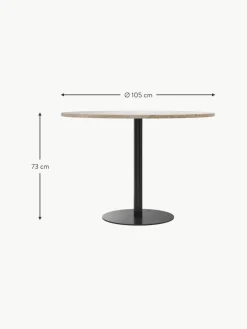 Runder Esstisch Harbour aus Sandstein, Ø 105 cm