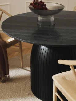Runder Esstisch Nelly mit Marmor-Tischplatte, Ø 115 cm