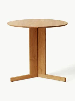 Runder Esstisch Trefoil aus Eichenholz, Ø 75 cm