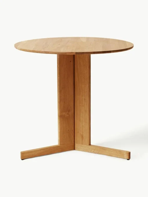 Runder Esstisch Trefoil aus Eichenholz, Ø 75 cm