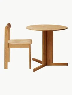 Runder Esstisch Trefoil aus Eichenholz, Ø 75 cm