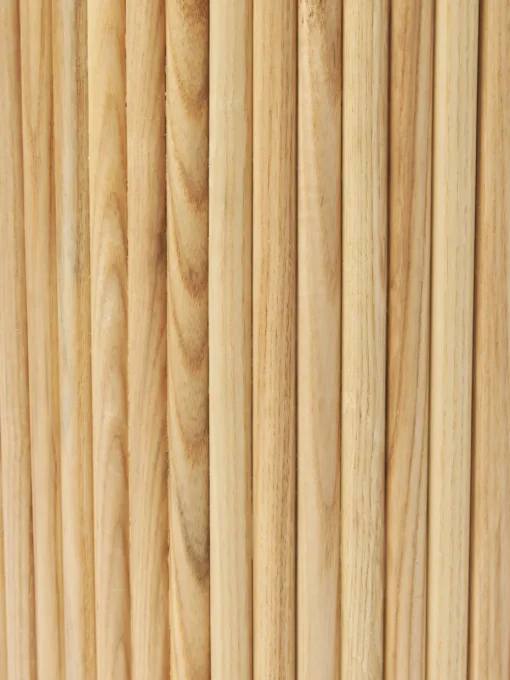 Runder Holz-Beistelltisch Nele mit Stauraum