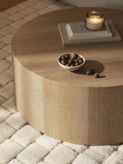 Runder Holz-Couchtisch Dan