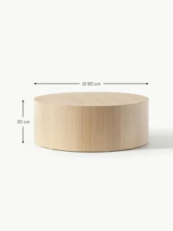 Runder Holz-Couchtisch Dan