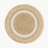 Runder Jute-Teppich Clover, handgefertigt