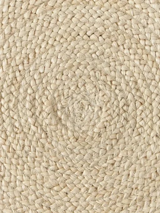 Runder Jute-Teppich Sharmila, handgefertigt