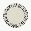 Runder Kinderteppich ABC mit Buchstaben Design