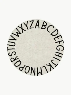 Runder Kinderteppich ABC mit Buchstaben Design