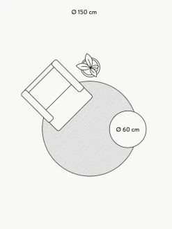 Runder Kinderteppich ABC mit Buchstaben Design