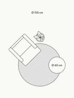 Runder Kinderteppich ABC mit Buchstaben Design
