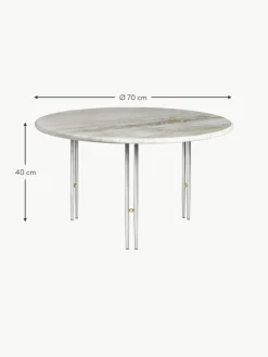 Runder Marmor-Couchtisch IOI, Ø 70 cm