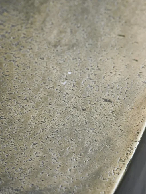Runder Metall-Beistelltisch Rota mit Antik-Finish
