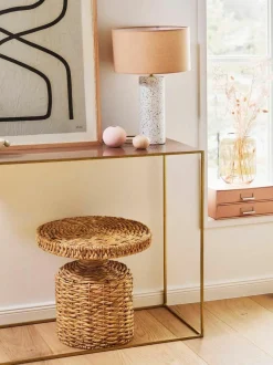 Runder Rattan-Beistelltisch Camo