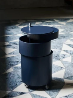 Runder Rollcontainer Barboy, Design Verner Panton