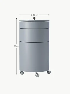 Runder Rollcontainer Barboy, Design Verner Panton