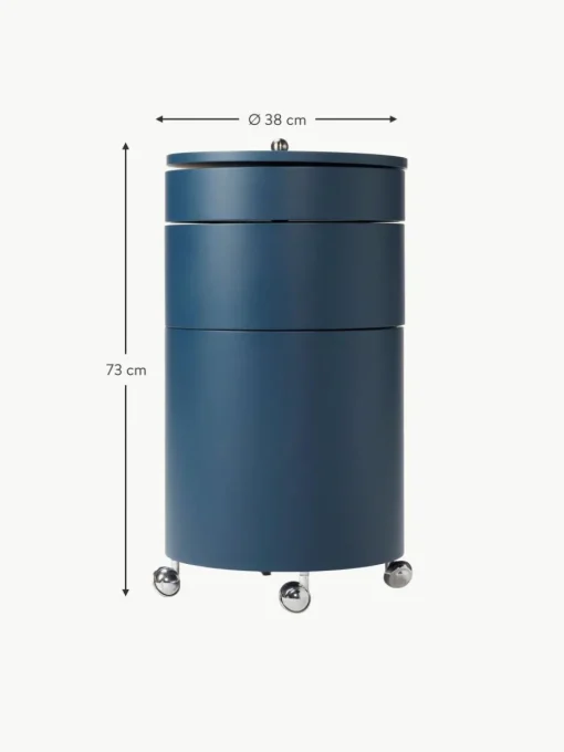 Runder Rollcontainer Barboy, Design Verner Panton