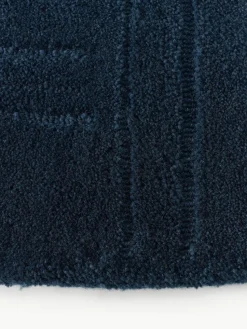 Runder Wollteppich Mason, handgetuftet