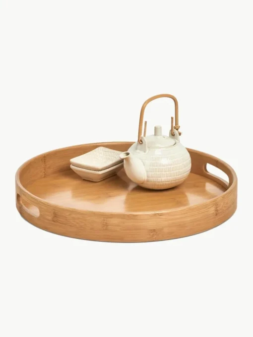 Rundes Bambus-Serviertablett Ambo