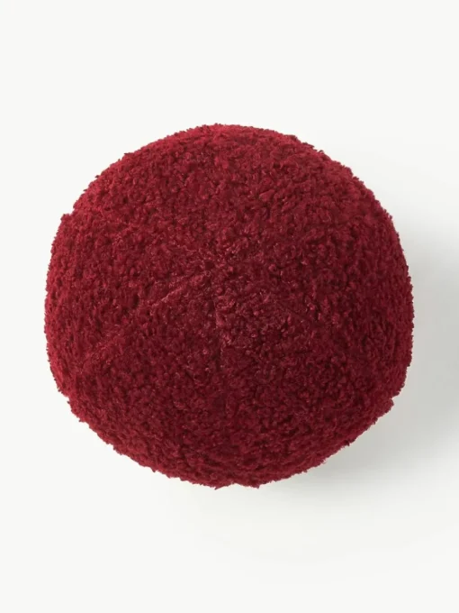 Rundes Teddy-Dekokissen Dotty