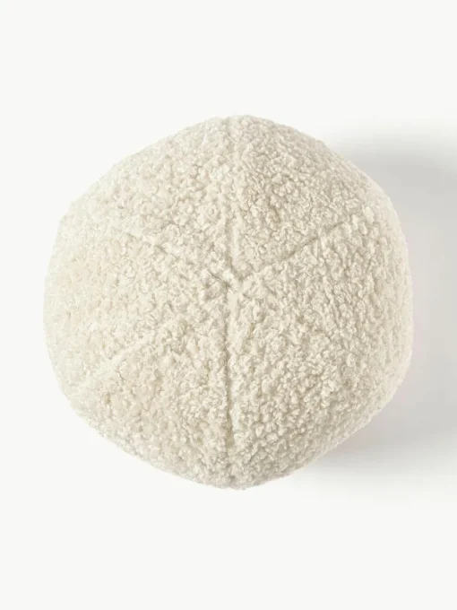 Rundes Teddy-Dekokissen Dotty